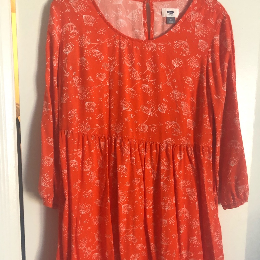 Orange dandelion dress